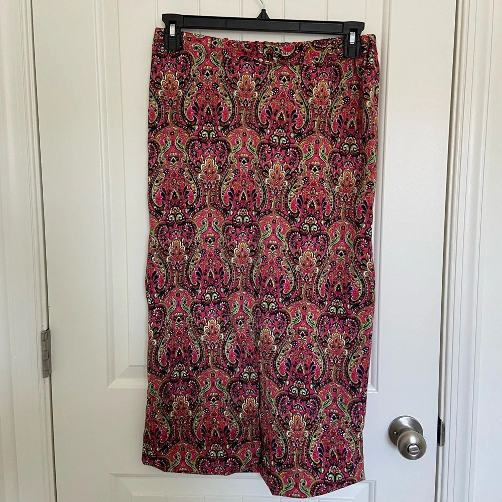 Vintage women’s paisley‎ print maxi skirt